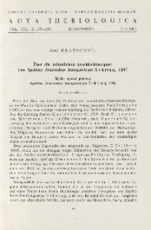 &Uuml;ber die m&auml;nnlichen Geschlechtsorgane von Spalax leucodon hungaricus Nehring, 1897; Męski aparat płciowy Spalax leucodon hungaricus Nehring, 1897