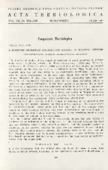 A modified geometric distribution arising in trapping studies; Zmodyfikowany rozkład geometryczny odłow&oacute;w
