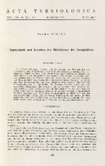 Topographie und Kernbau des Mittelhirnes des Sumpibibers
