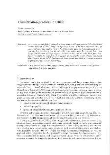 Classification Problem in CBIR