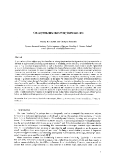 On Asymmetric Matching between Sets