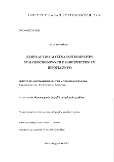 Symulacyjna wycena instrument&oacute;w stałodochodowych z zabezpieczeniem hipotecznym