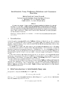 Intuitionistic fuzzy preference relations and consensus reaching