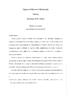 Ogniwa paliwowe i bioenergia szansą rozwoju wsi i miast