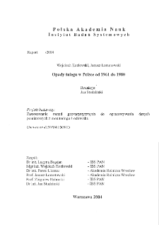 Opady śniegu w Polsce od 1961 do 1980