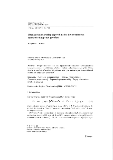 Breakpoint searching algorithms for the continuous quadratic knapsack problem