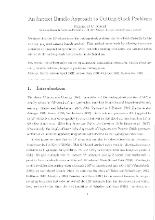 An inexact bundle approach to cutting-stock problems