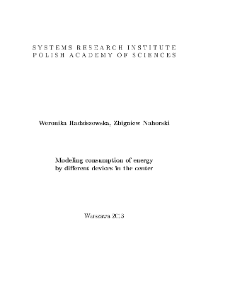 Modeling Consumption of Energy by Different Devices in the Center * Introduction * Energy management system * Conclusion