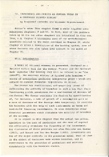 Contracted study agreement Reg/Pol/1 "Concepts and tools for strategic regional socio-economic change policy" : Study report, consisting of 3 parts. Part 1. Background methodologies : Investments and credits as control tools in a centrally planned economy