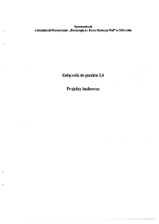 Sprawozdanie z działalności Konsorcjum "Bioenergia na Rzecz Rozwoju Wsi" w 2002 roku * Projekty badawcze * Charakterystyka projektu zgłaszanego przez Konsorcjum „Bioenergia na Rzecz Rozwoju Wsi": ,,Bioenergia na Rzecz Rozwoju Wsi"