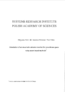 Supplementary materiał to the paper Simulation of an uncertain emission market for greenhouse gases using agent-based methods