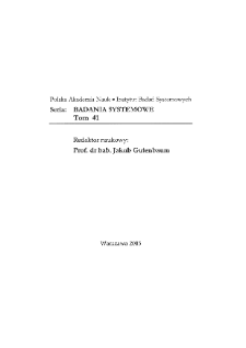 Zastosowanie informatyki w nauce, technice i zarządzaniu * Rozw&oacute;j i zastosowania informatyki i metod obliczeniowych w nauce i technice * Podejmowanie decyzji statystycznych przy minimalnej liczności badanej pr&oacute;bki