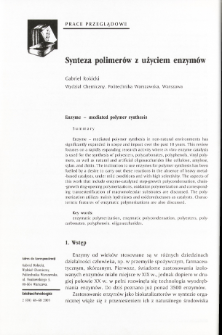 Enzyme - mediated polymer synthesis