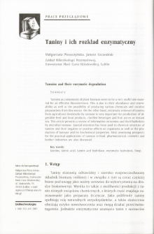 Tannins and their enzymatic degradation