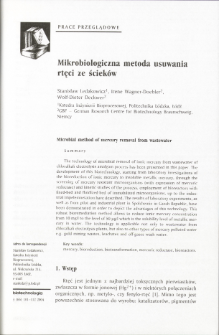 Microbial method of mercury removal from wastewater