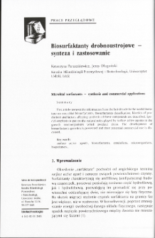 Microbial surfactants - synthesis and commercial applications