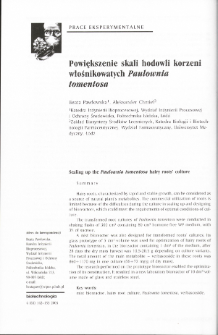 Scaling up the Paulownia tomentosa hairy roots&rsquo; culture