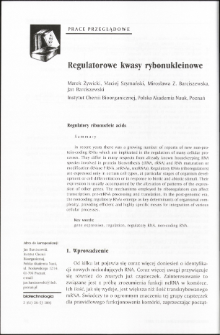 Regulatorowe kwasy rybonukleinowe