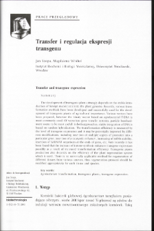 Transfer i regulacja ekspresji transgenu