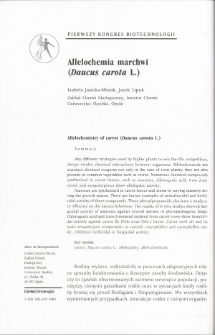 Allelochemia marchwi (Daucus carota L.)