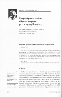 Enzymatyczna synteza oligosacharydów przez egzoglikozydazy