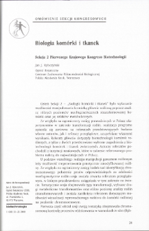Biologia kom&oacute;rki i tkanek