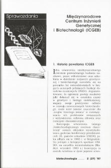 Międzynarodowe Centrum Inżynierii Genetyczneji Biotechnologii (ICGEB)