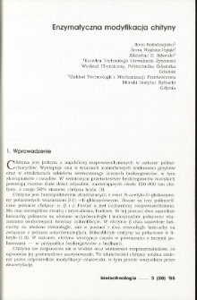 Enzymatic modification of chitin
