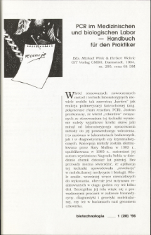 PCR im Medizinischen und biologischen Labor— Handbuch fur den Praktiker