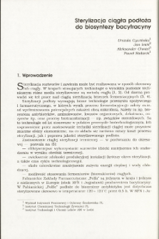 Continuous sterilization of medium for bacitracin biosynthesis