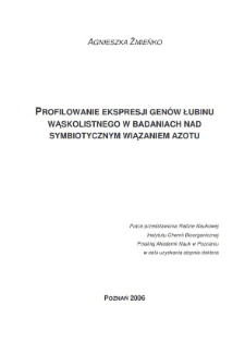 Profilowanie ekspresji genów łubinu wąskolistnego w badaniach nad symbiotycznym wiązaniem azotu