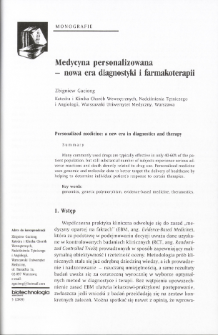 Personalized medicine: a new era in diagnostics and therapy