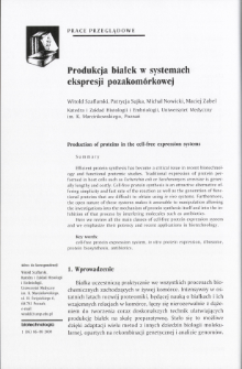 Produkcja białek w systemach ekspresji pozakomórkowej