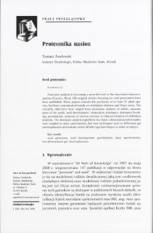 Seed proteomics