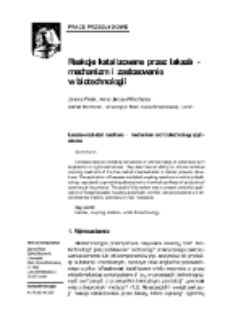 Laccase-mediated reactions – mechanism and biotechnology applications