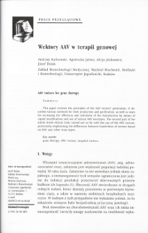 AAV vectors for gene therapy