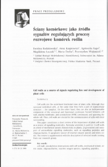 Cell walls as a source of signals regulating fate and development of plant cells