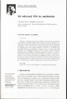 From DNA sequence to antibiotic