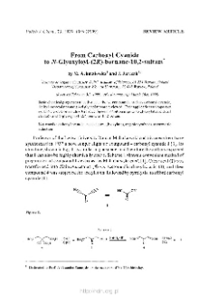 From Carbonyl Cyanide to N-Glyoxyloyl-(2R)-bornane-10,2-sultam