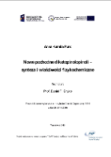 Nowe pochodne diketopirolopiroli - synteza i właściwości fizykochemiczne