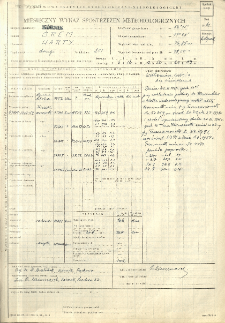 Miesięczny wykaz spostrzeżeń meteorologicznych. Listopad 1961