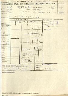 Miesięczny wykaz spostrzeżeń meteorologicznych. Grudzień 1982