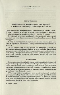 Problematyka i metodyka prac nad topolami w Zakładzie Dendrologii i Pomologii w K&oacute;rniku
