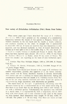 New variety of Eriolobus trilobatus (Poir.) Roem. from Turkey