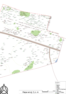Map of the K&oacute;rnik Arboretum - section 2