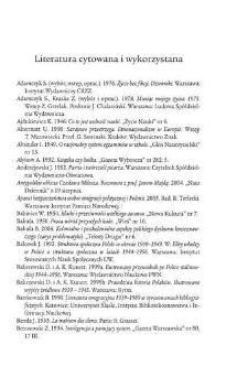 Literatura cytowana i wykorzystana