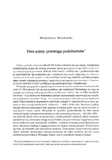 Dwa sejmy: przewaga podobieństw