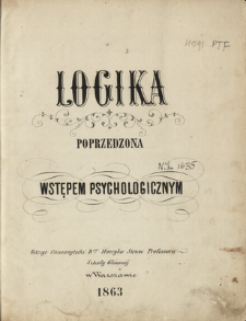 Logika poprzedzona wstępem psychologicznym