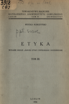 Etyka. T. 3, Cz. 4-ta i 5-ta