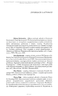 Informacje o autorach